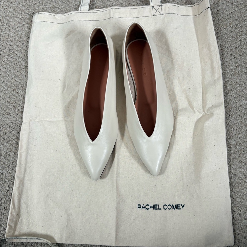 Rachel Comey Everleigh Flat in Champagne Size 8 100% Leather